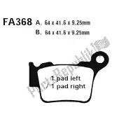 EPFA368HH, EBC, Extreme performance brake pads    , New