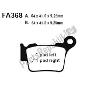 FA368R, EBC, Brake pads    , New