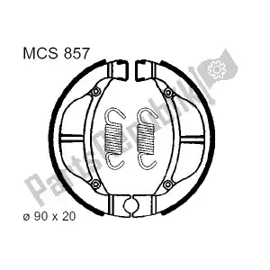 Unknown MCS857 brake shoes - Bottom side