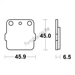 Here you can order the brake pad from Unknown, with part number MCB554SI: