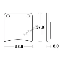 MCB591, Unknown, brake pads    , New