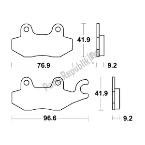 Unknown MCB663 pastillas de freno - Lado inferior