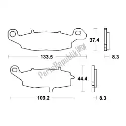 Qui puoi ordinare pastiglie freno da Unknown , con numero parte MCB682SV: