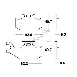 Here you can order the brake pad from Unknown, with part number MCB723SI: