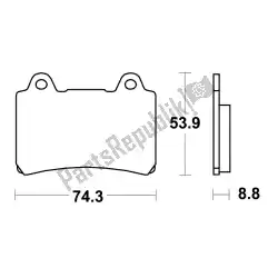 Here you can order the brake pad from Unknown, with part number MCB584SV: