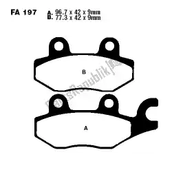 Here you can order the brake pads from EBC, with part number SFA197: