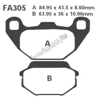 SFA305HH, EBC, Pastiglie freno scooter sfa sinterizzate    , Nuovo