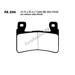 Here you can order the brake pads from EBC, with part number FA296HH: