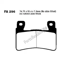 EBC FA296HH brake pads - Bottom side