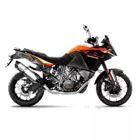 14192E, Leovince, Lv one evo slip-on, stainless steel muffler ktm adventure  r super s t l ra sa ta 1090 1290, New