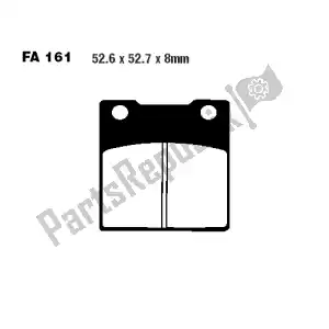 EBC FA161 pastilhas de freio - Lado inferior