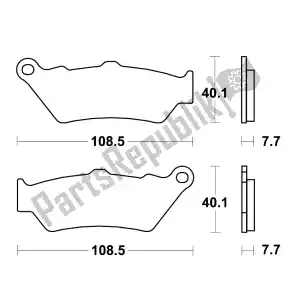 24510271AB trw mcb 671 bremsbelag - Bottom side