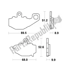 trw mcb 662 bremsbelag van , met onderdeel nummer AP8218463, bestel je hier online: