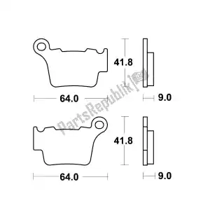 Unknown MCB743EC brake pad - Bottom side