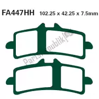 FA447HH, EBC, Plaquettes de frein frittées double h    , Nouveau