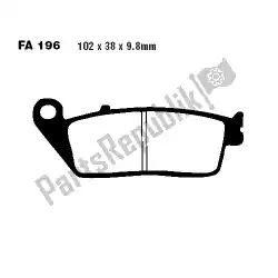 Here you can order the brake pads from EBC, with part number SFA196: