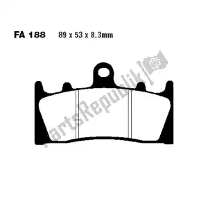 EBC FA188 plaquettes de frein - La partie au fond