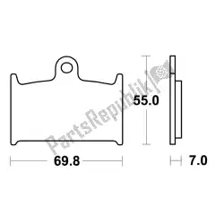 Here you can order the brake pad from Unknown, with part number MCB690SV: