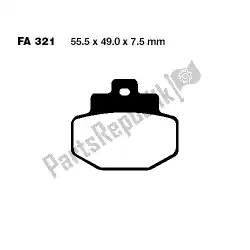 remblokken van EBC, met onderdeel nummer SFA321, bestel je hier online: