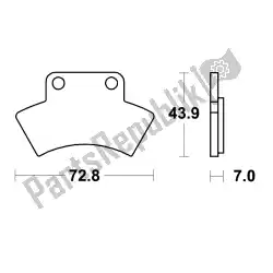 Here you can order the brake pad from Unknown, with part number MCB668SI:
