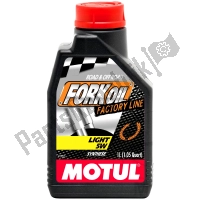111497, Motul, Motul 5w fork oil factory line 1l  100% synthetic, 1 liter, alternatief: 7140362, Nieuw