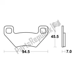 Here you can order the brake pad from Unknown, with part number MCB773SI:
