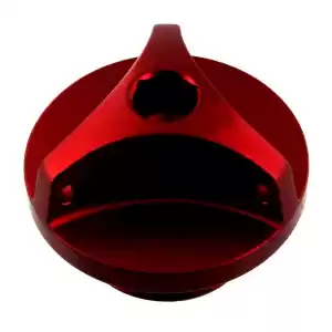 JMP 7759143 oil filler cap m20x1.50 red alu, jmp bolt - Bottom side