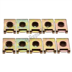 Here you can order the plate nut, m6 from Mokix, with part number 89888: