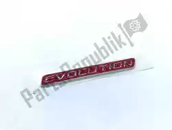 Here you can order the evolution name plate from Piaggio Group, with part number 620830: