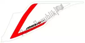 Piaggio Group 2H000799 left tail fairing number plate decal - Bottom side