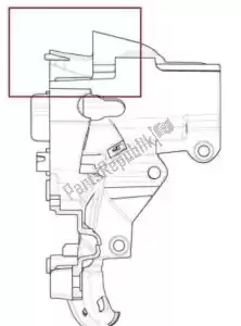 Piaggio Group 2B003491 support tableau de bord droit - Face supérieure