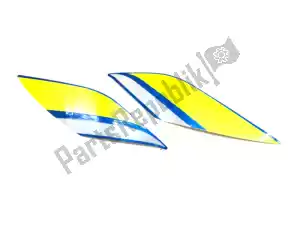 suzuki 6828023K40YSF tape set,body cowl (blue) - Bottom side