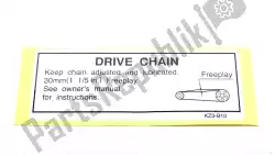 Aquí puede pedir etiqueta, cadena de transmisión de Honda , con el número de pieza 87507KZ3B10: