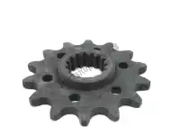 58033029014, KTM, engine sprocket 14 t ktm  adventure competition duke e egs enduro exc lc lc4 lse rally rallye rxc sc six sm smc sms sup super supermoto sx sxc txc 350 400 450 540 620 625 640 660 1994 1995 1996 1997 1998 1999 2000 2001 2002 2003 2004 2005 2006 2007 2011 2012 2014 2020, New