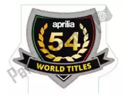 Here you can order the decal 54 world titles from Piaggio Group, with part number 2H000874: