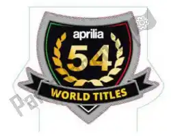 Here you can order the decal 54 world titles from Piaggio Group, with part number 2H000874: