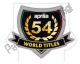 Etiqueta 54 títulos mundiales Aprilia 2H000874