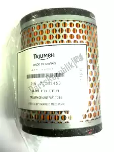 triumph T2202450 luchtfilter - Bovenkant