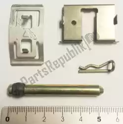 Here you can order the lh pin+brake spring from Piaggio Group, with part number AP8113990: