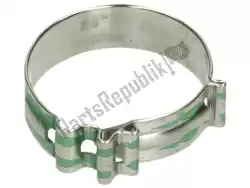 Here you can order the hose clamp from Piaggio Group, with part number 827444: