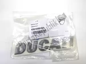 Ducati 43510951BA decalque - Lado inferior