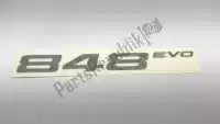 43713071AT, Ducati, adesivo 848 para preto ducati  sbk 848 2011 2012 2013, Novo