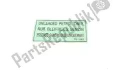 Here you can order the label,unleaded petrol zx1100-g from Kawasaki, with part number 560701143: