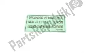 kawasaki 560701143 label,unleaded petrol zx1100-g - Bottom side