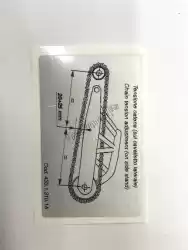 Here you can order the chain adjustment sticker from Ducati, with part number 43313101A: