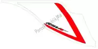 2H000798, Piaggio Group, decalcomania targa carena coda destra aprilia rsv zd4rkl00zd4rkl01 1000 2015 2016, Nuovo