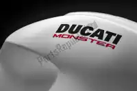 43819291AW, Ducati, Emblem ducati for white ducati  monster 659 797 821 2014 2015 2016 2017 2018 2019, New