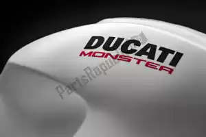 ducati 43819291AW embleem ducati voor wit - Onderkant