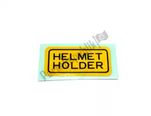 honda 87511323670 label, helmet holder - Upper side