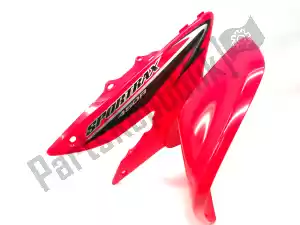 honda 61100HP1U00ZB fender assy., r. fr. (wl) * r299r * (r299r rojo nitro) - Lado inferior